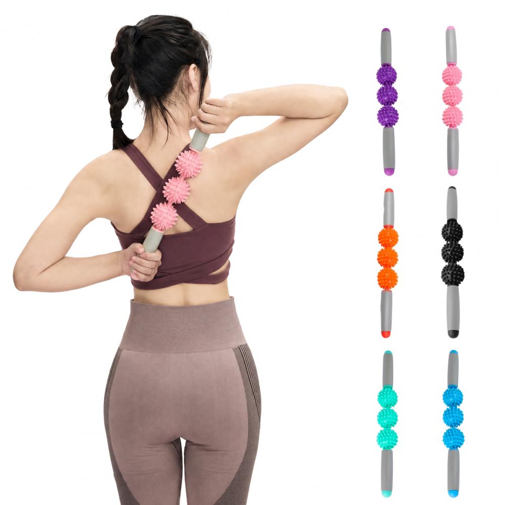 Muscle Roller Stick - Professional 5-Spiky Fascia Massage Roller, Deep