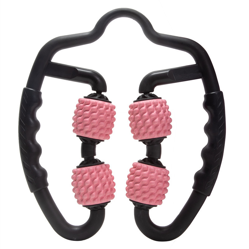 Muscle Roller Stick - 4-Wheel Leg Slimmer Soft Rubber Yoga
