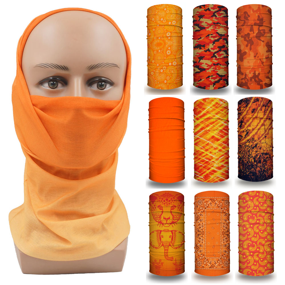 Running Gear Youtube - Orange Face Bandana Women Running Camping