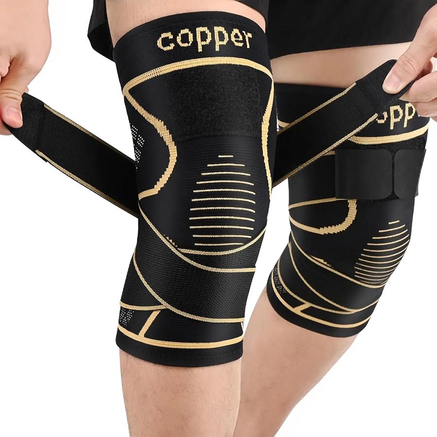 Compression Calf Sleeve - Copper Fiber Compression Knee Sleeve Breathable