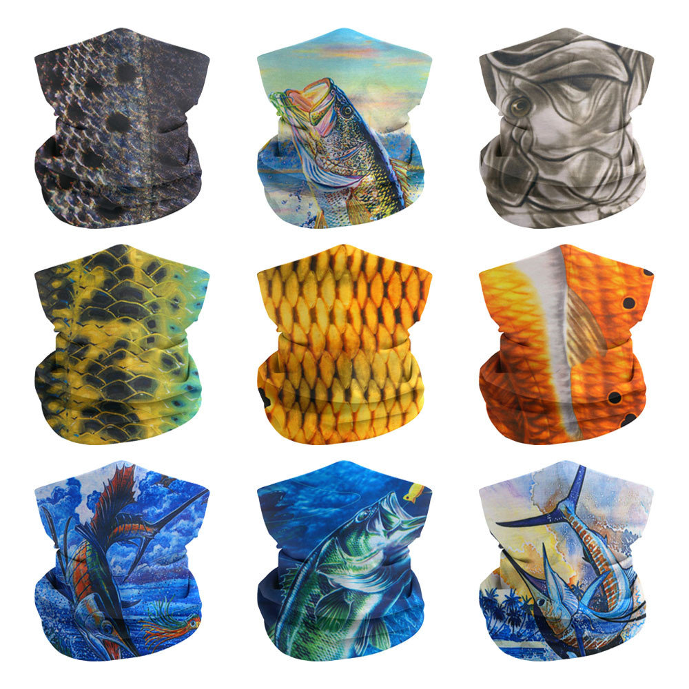 Running Gear Youtube - Fish Scales Pattern Neck Gaiter for