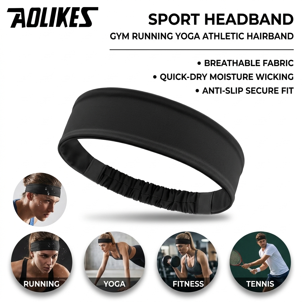 Polyester Sweatband for Gym Fi - Running Gear Gym ulasan dan harga