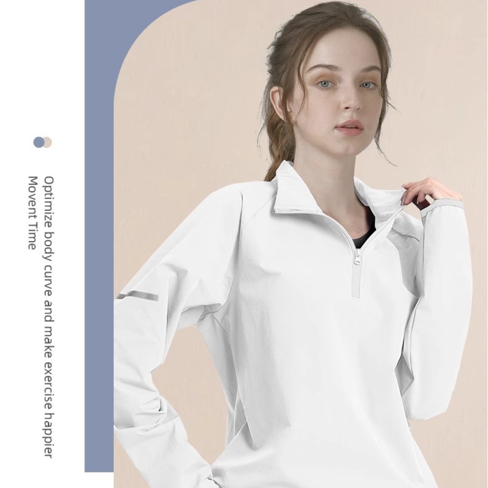 Mens Half Zip Long Sleeve T-Sh - Running Gear Gym ulasan dan harga