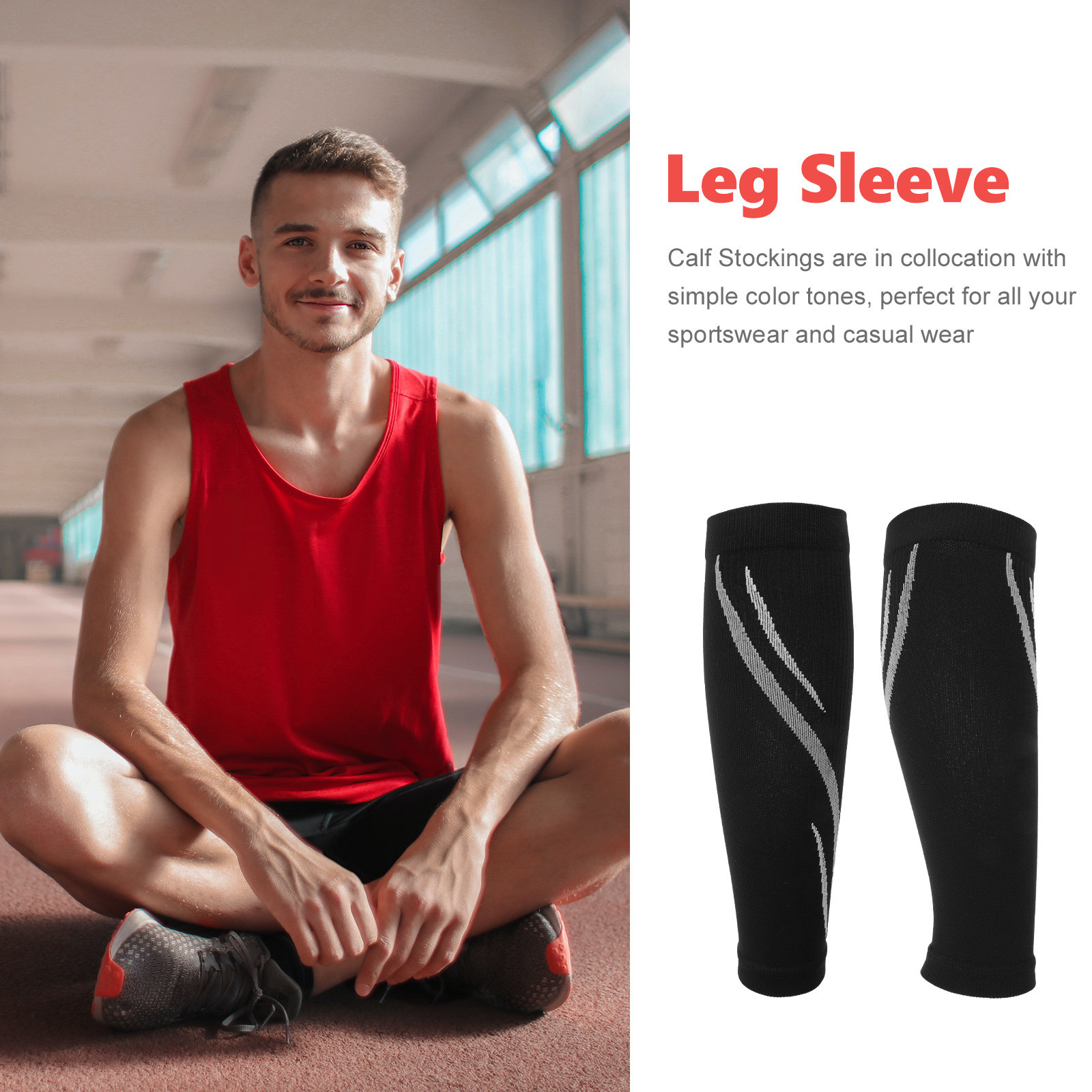 1Pair Calf Compression Sleeves - Compression Calf Sleeve ulasan dan harga