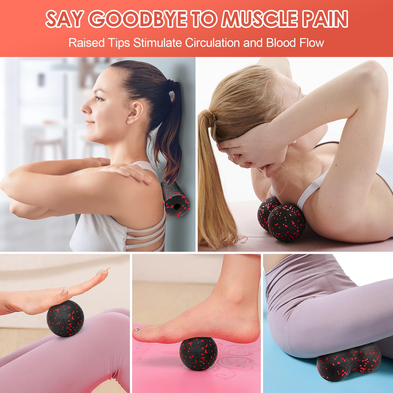 Hollow Yoga Roller Massage Pea - Muscle Roller Stick ulasan dan harga