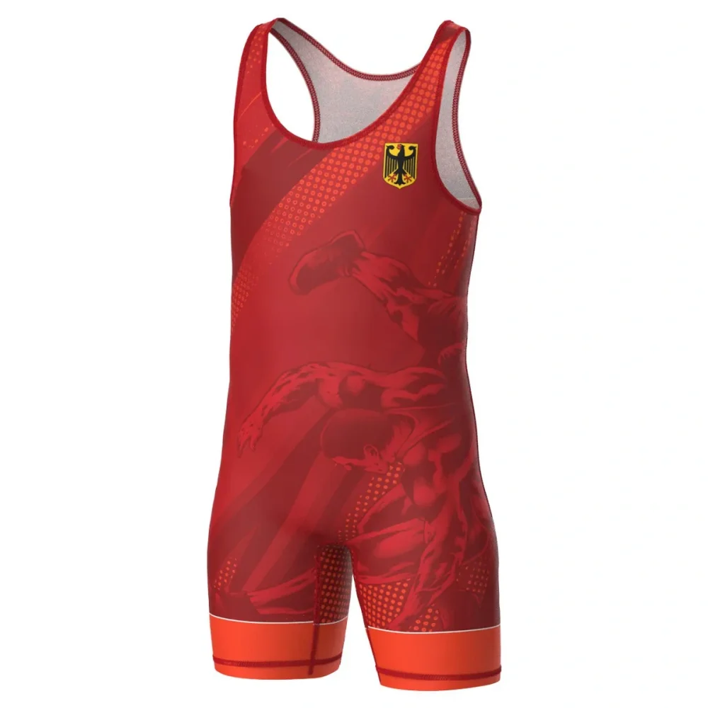 Mens Wrestling Singlet Uniform - Running Gear Train ulasan dan harga