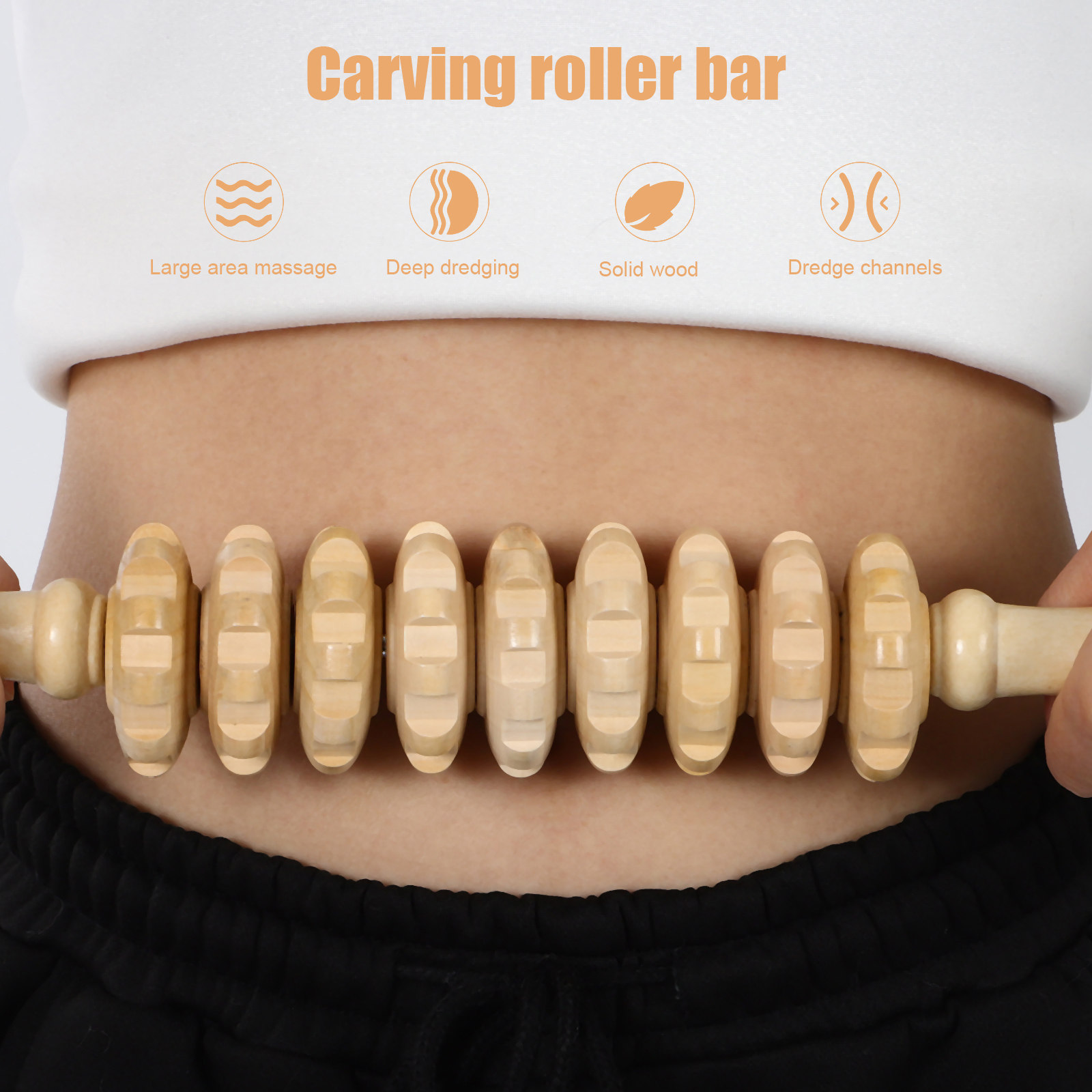 6Pcs Wooden Massage Tools Kit  - Muscle Roller Stick ulasan dan harga