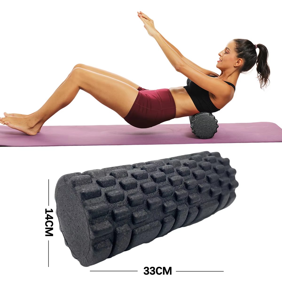 30/33cm Fitness Foam Roller Yo - Muscle Roller Stick ulasan dan harga
