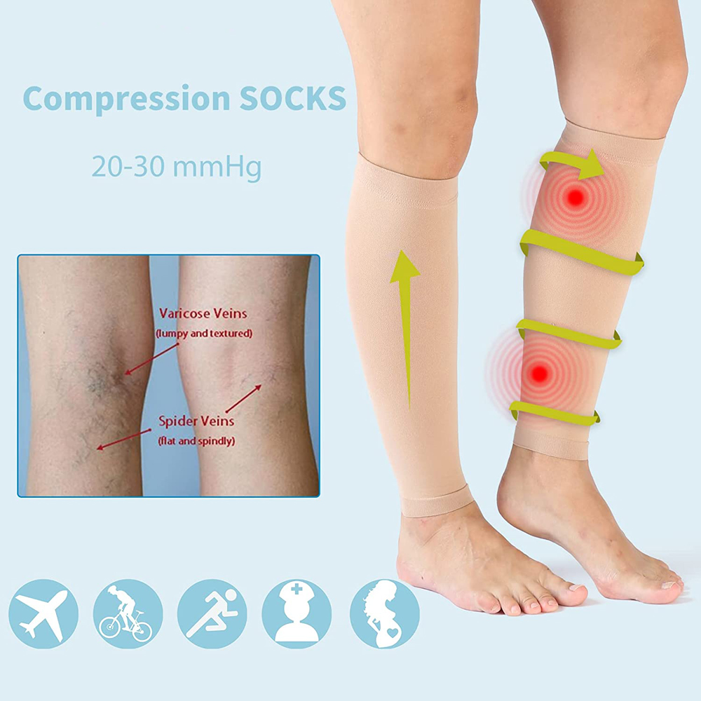 1Pair Calf Compression Sleeve  - Compression Calf Sleeve ulasan dan harga