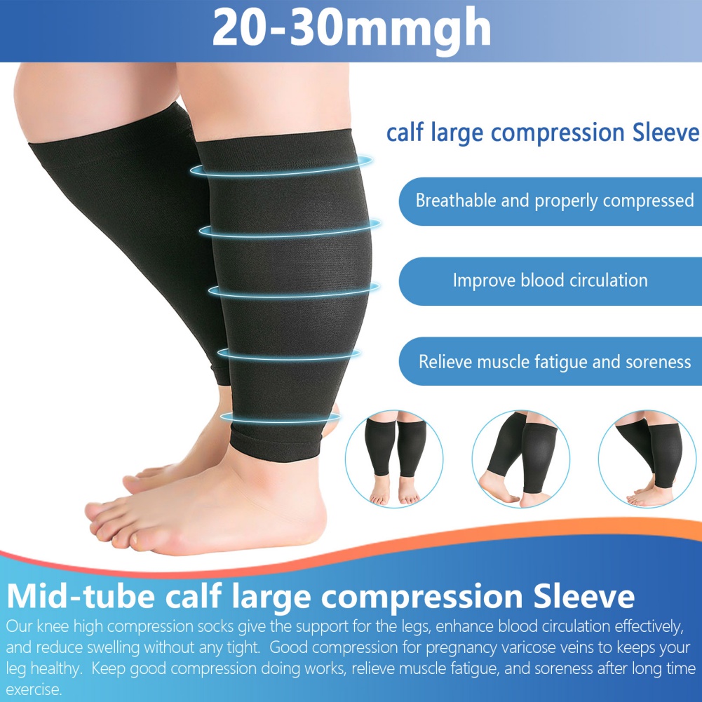 1 Pair Fitness Running Compres - Compression Calf Sleeve ulasan dan harga