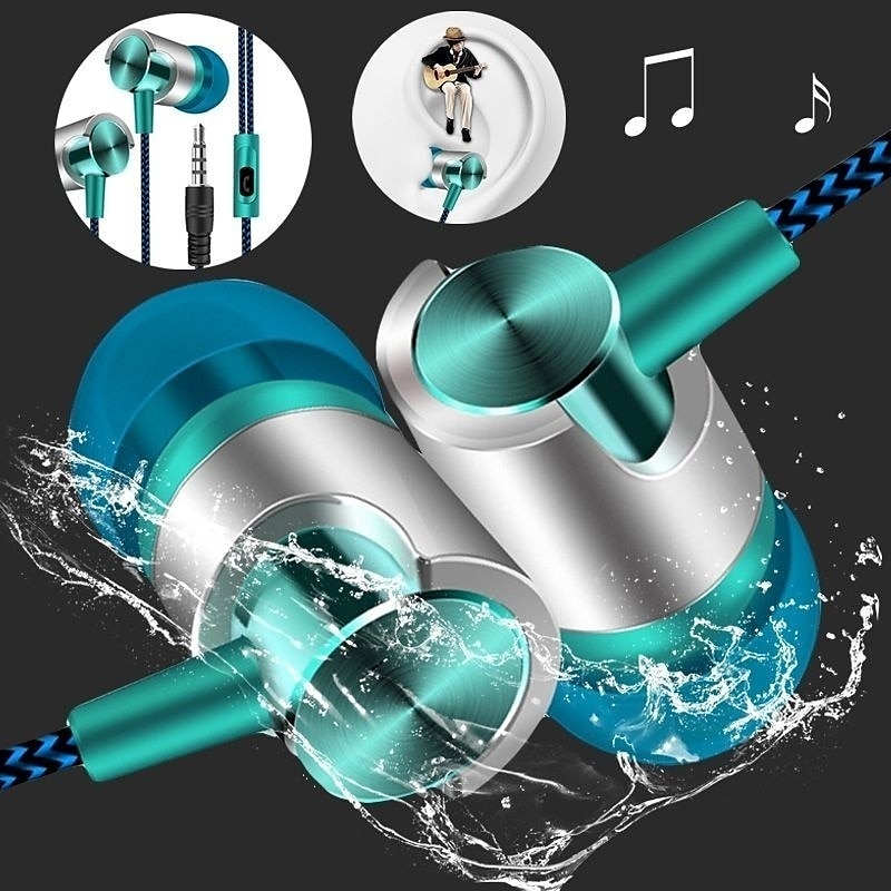 Wired Earphones In-Ear Headset - Running Gear Headphones ulasan dan harga