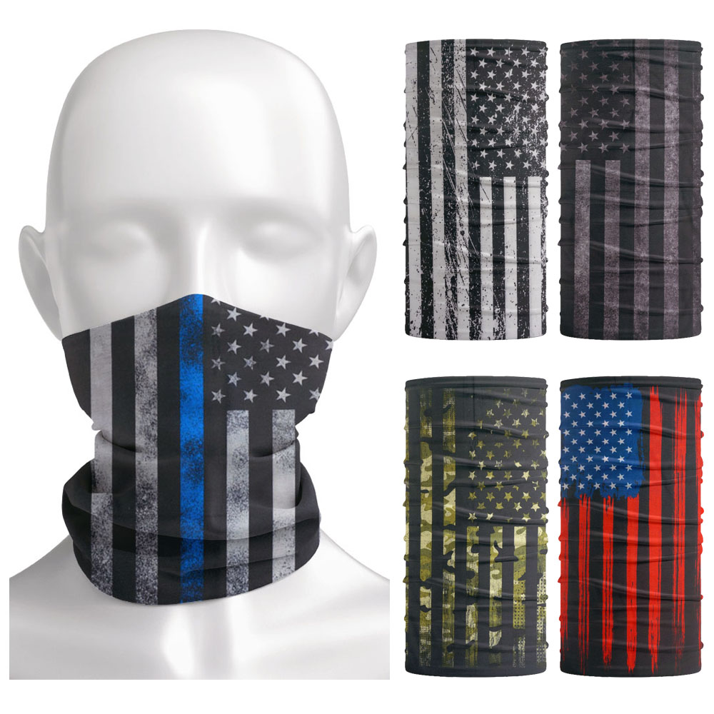 Custom America Flag Neck Gaite - Running Gear Youtube ulasan dan harga