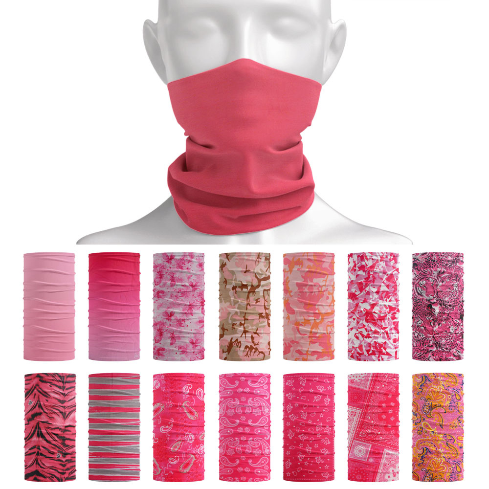 Pink Seamless Outdoor Bandana  - Running Gear Youtube ulasan dan harga