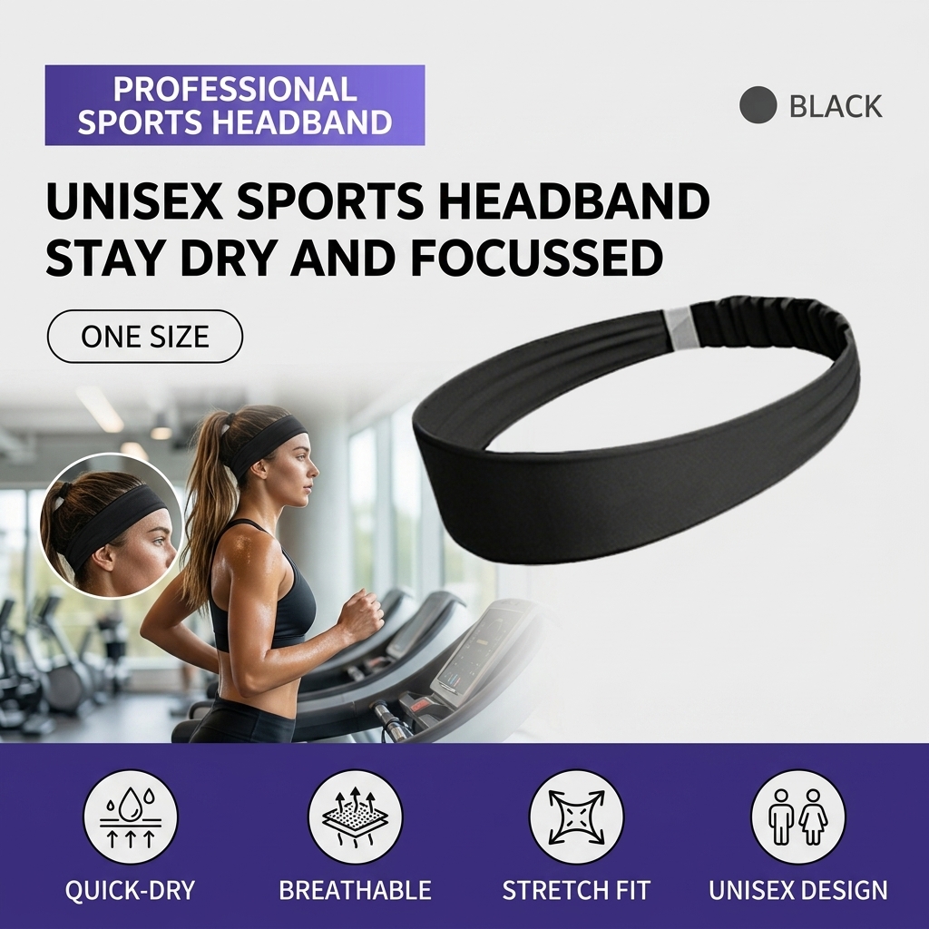 Breathable Sports Headband Moi - Running Gear Gym ulasan dan harga