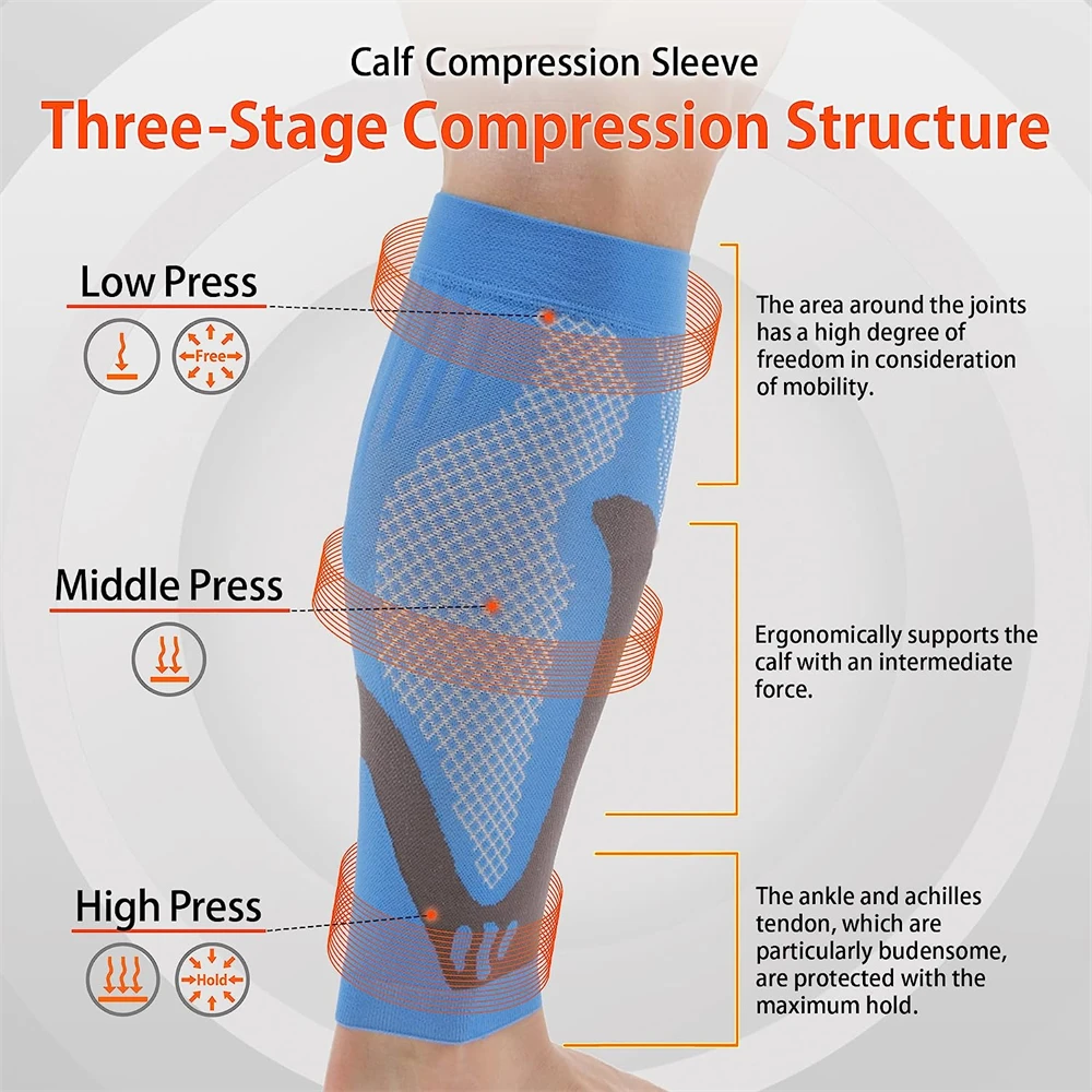 1Pair Calf Compression Sleeves - Compression Calf Sleeve ulasan dan harga