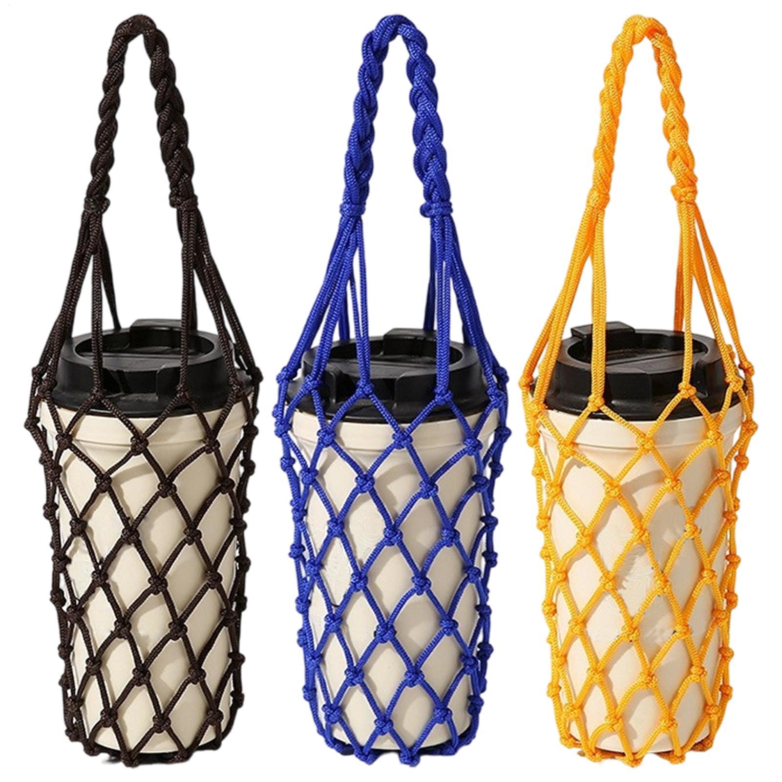 1pcs Water Bottle Bag Crochet  - Running Cap Mesh ulasan dan harga