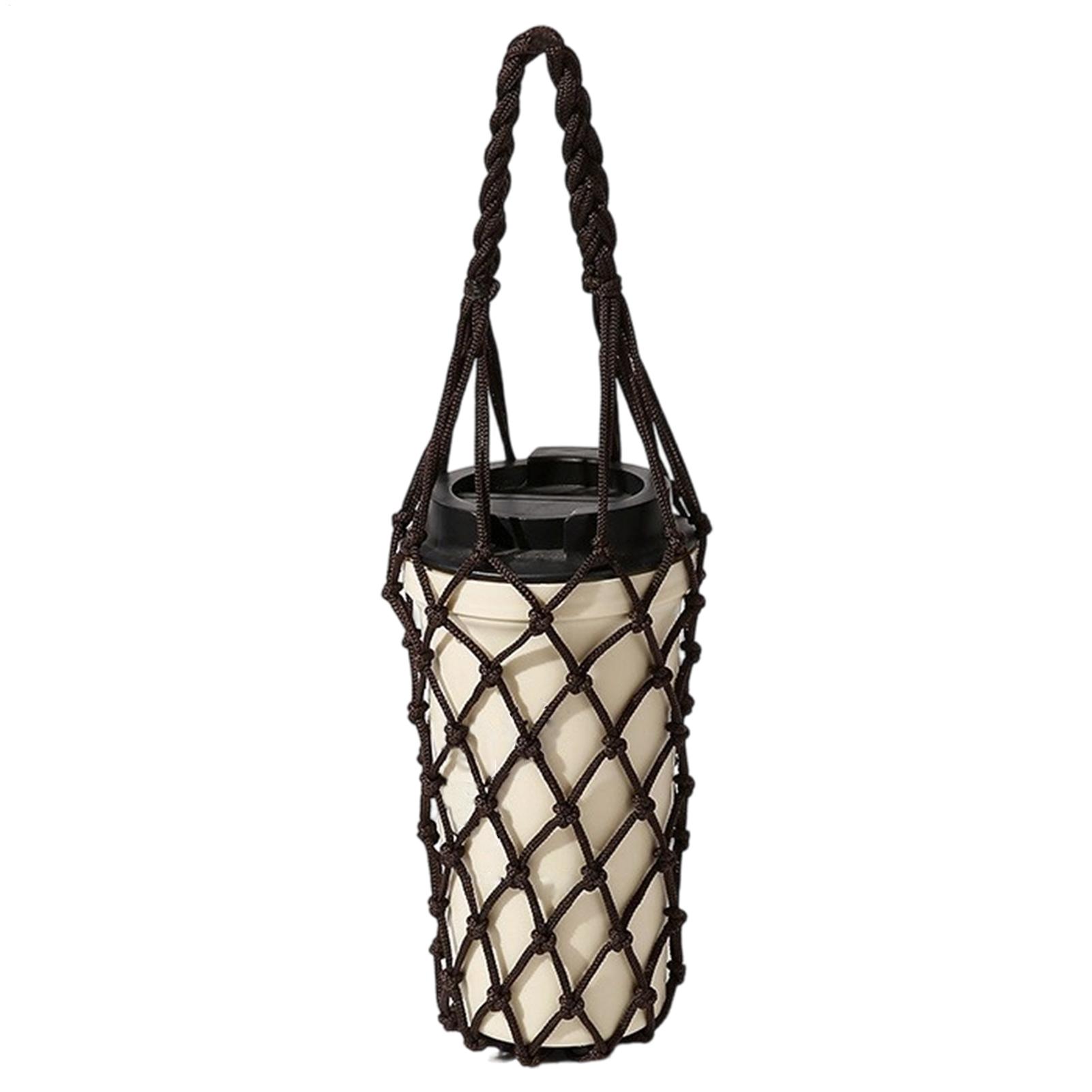 1pcs Water Bottle Bag Crochet  - Running Cap Mesh ulasan dan harga