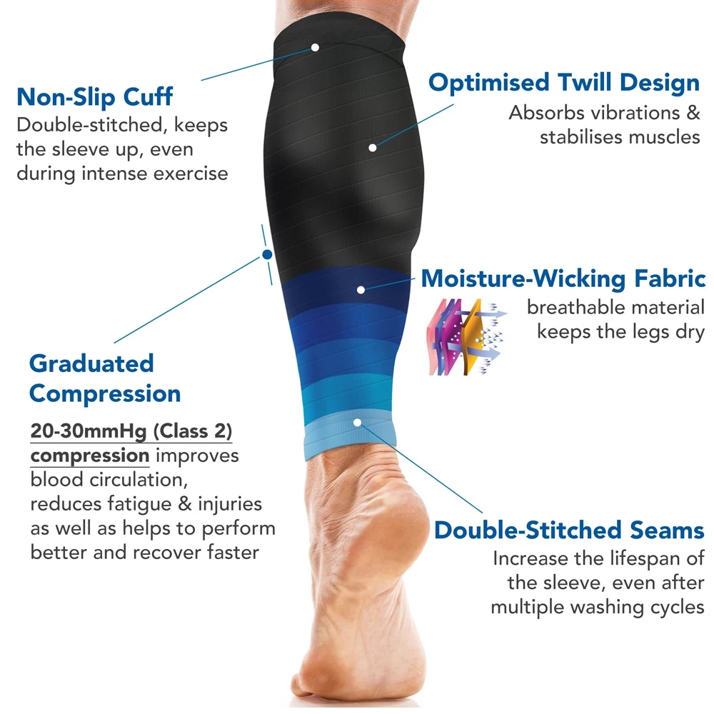 1Pair Calf Compression Sleeve  - Compression Calf Sleeve ulasan dan harga