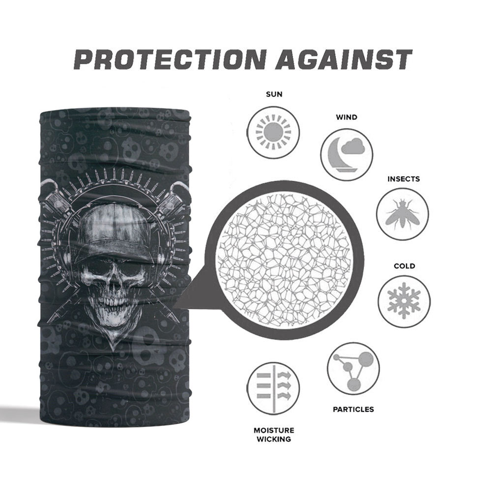 Skull Pattern Seamless Breatha - Running Gear Youtube ulasan dan harga
