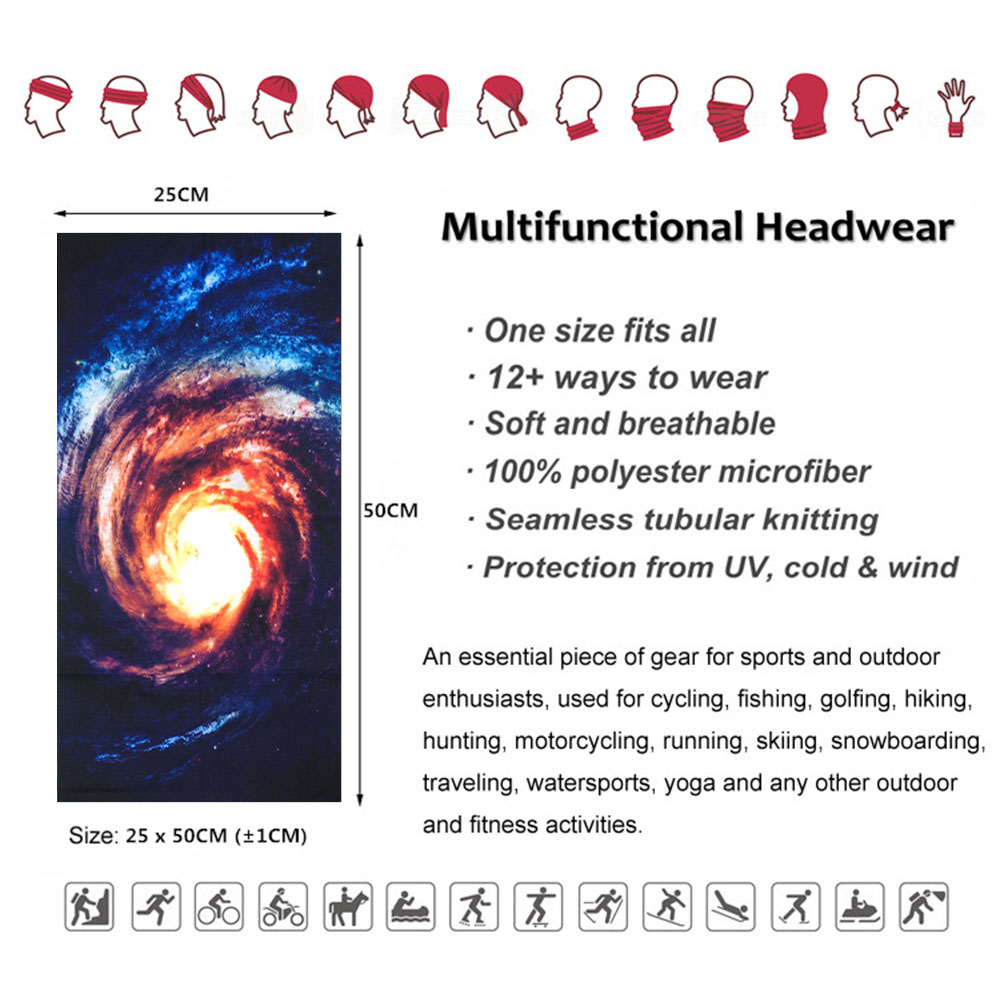 Landscape Starry Headwear Neck - Running Gear Youtube ulasan dan harga